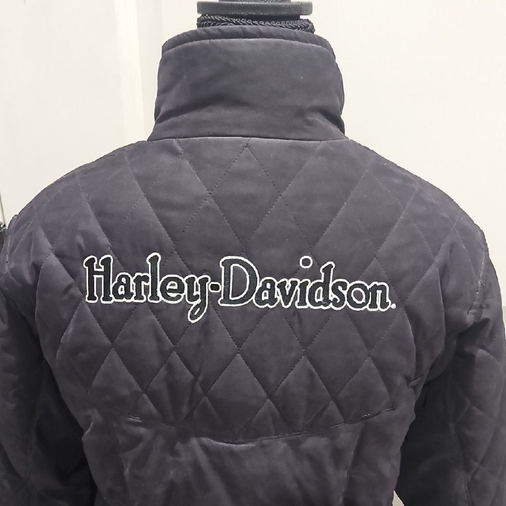 Harley-Davidson Womens  Black Quilted Puffer Jacket
